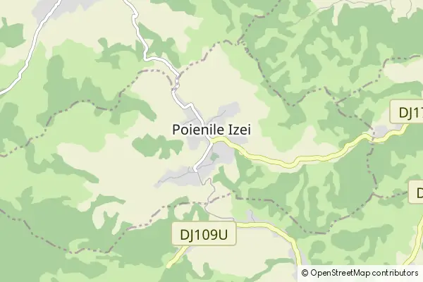 Mapa Poienile Izei