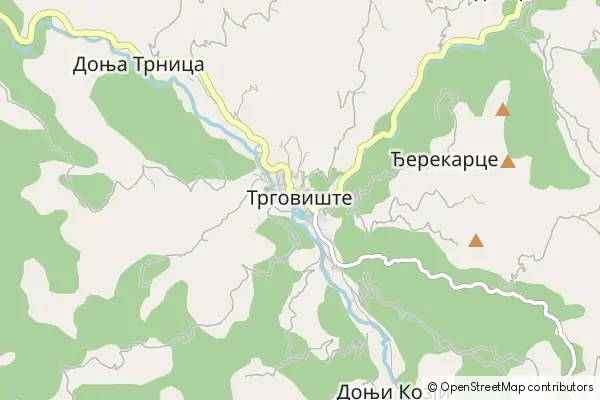 Mapa Trgovište