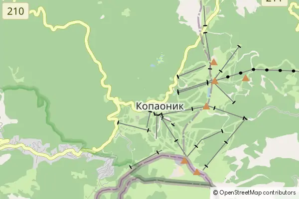 Mapa Kopaonik