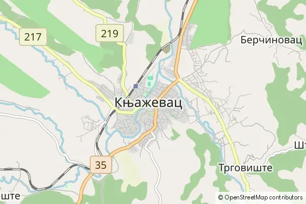 Mapa Knjaževac