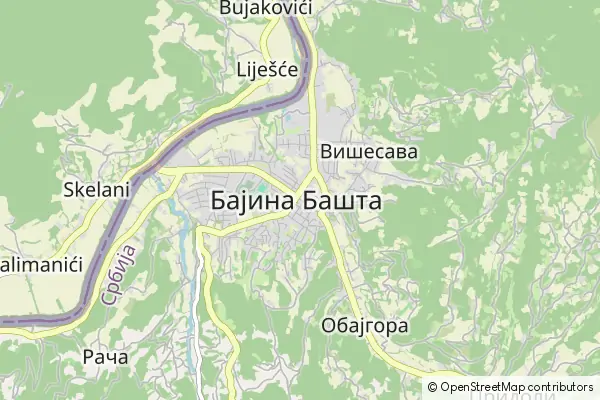 Mapa Bajina Bašta