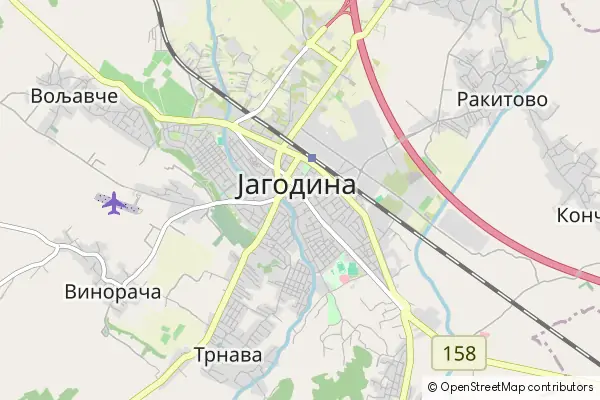 Mapa Jagodina