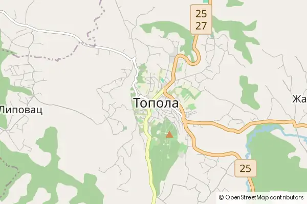 Mapa Topola