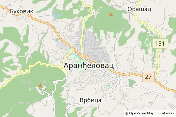 Mapa Arandjelovac