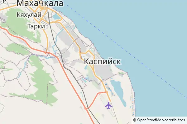 Mapa Kaspijsk