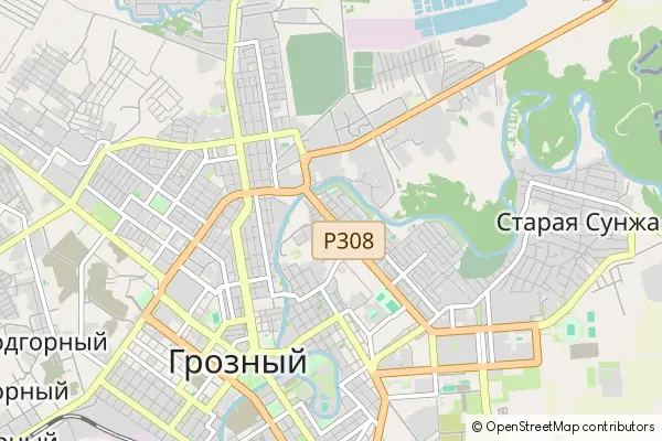 Mapa Grozny