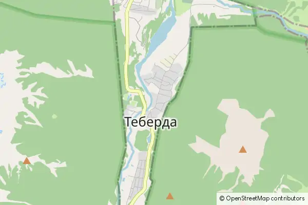 Mapa Teberda