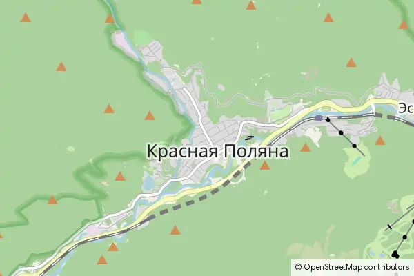 Mapa Krasnaya Polyana