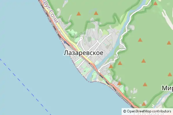 Mapa Lazarevskoye