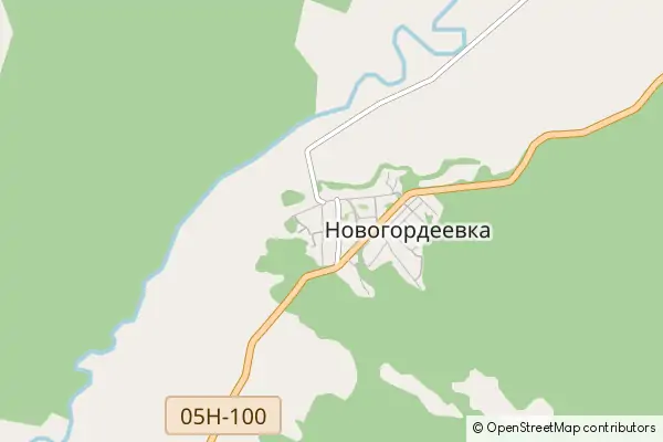 Mapa Novogordeevka