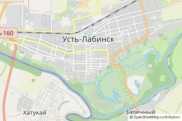 Mapa Ust´-Łabinsk