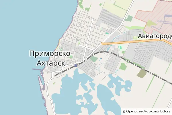 Mapa Primorsko-Achtarsk