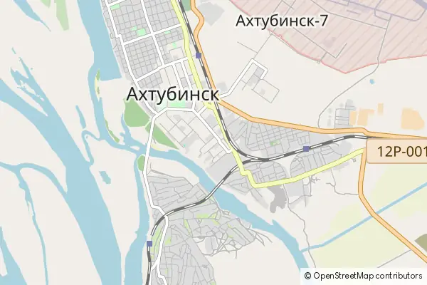 Mapa Achtubińsk