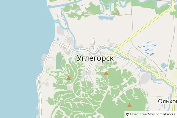 Mapa Uglegorsk