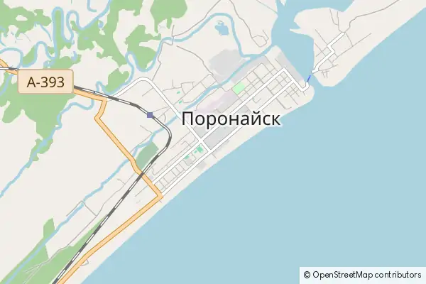 Mapa Poronajsk