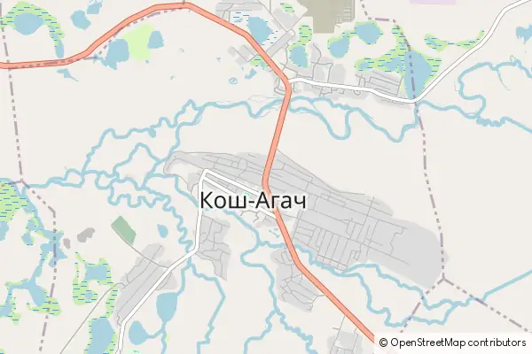 Mapa Kosh Agach