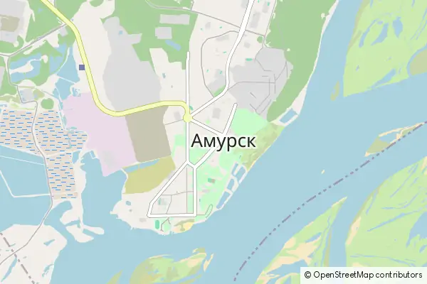 Mapa Amursk