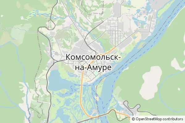 Mapa Komsomolsk-on-Amur