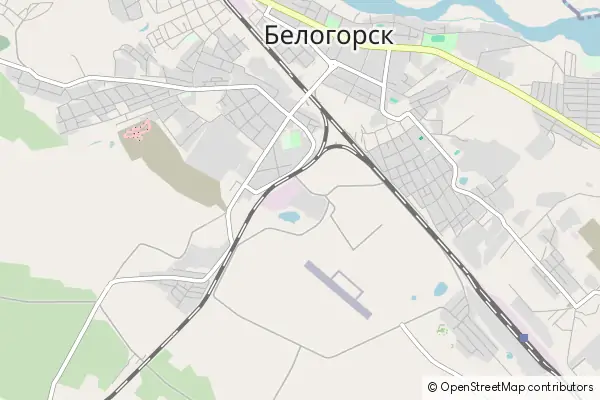 Mapa Biełogorsk