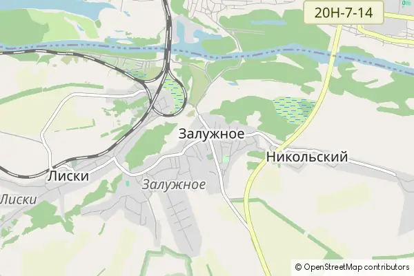 Mapa Zaluzhnoye