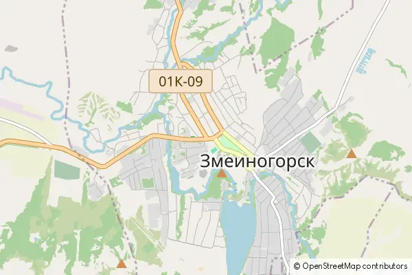 Mapa Zmieinogorsk