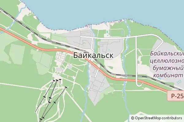 Mapa Bajkalsk