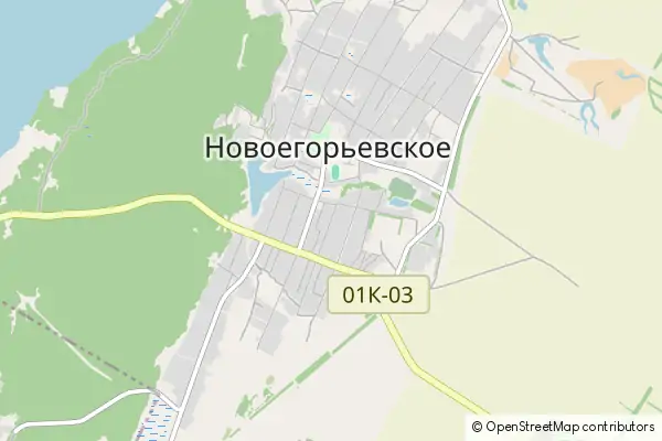 Mapa Novoyegoryevskoe