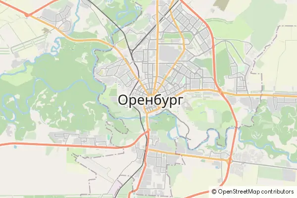 Mapa Orenburg