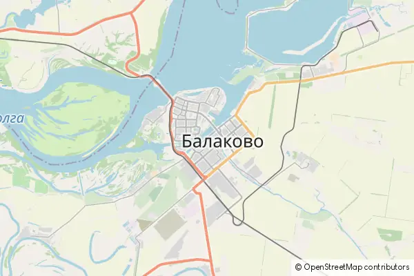 Mapa Bałakowo