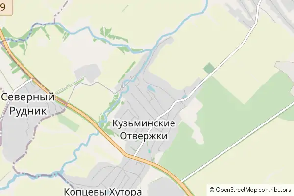 Mapa Kuzminskiye Otverzhki