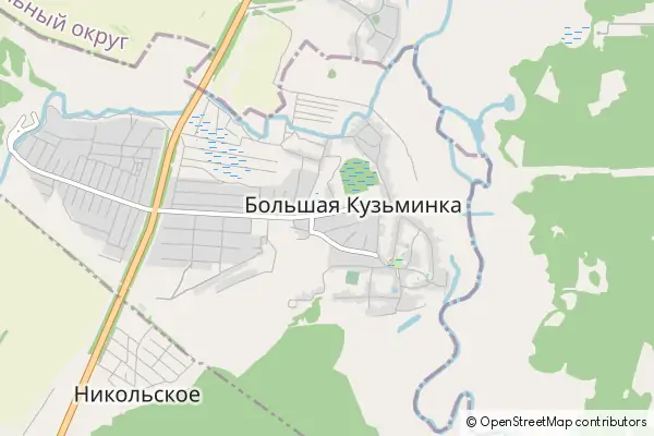 Mapa Bolshaya Kuzminka