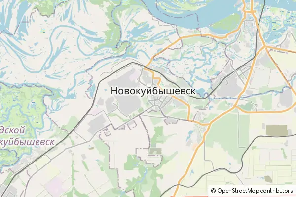 Mapa Nowokujbyszewsk