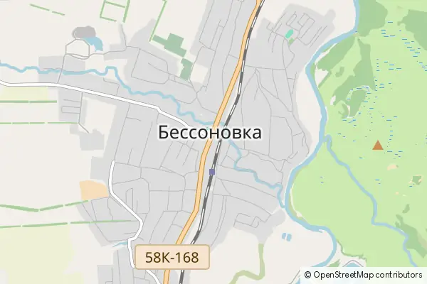 Mapa Bessonovka