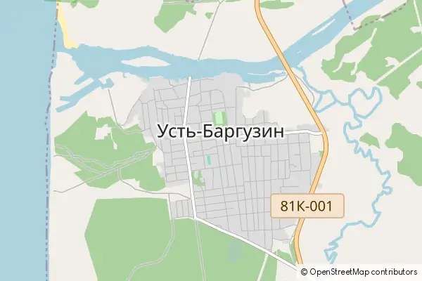 Mapa Ust-Barguzin