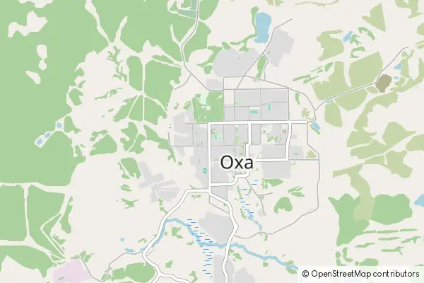 Mapa Okha