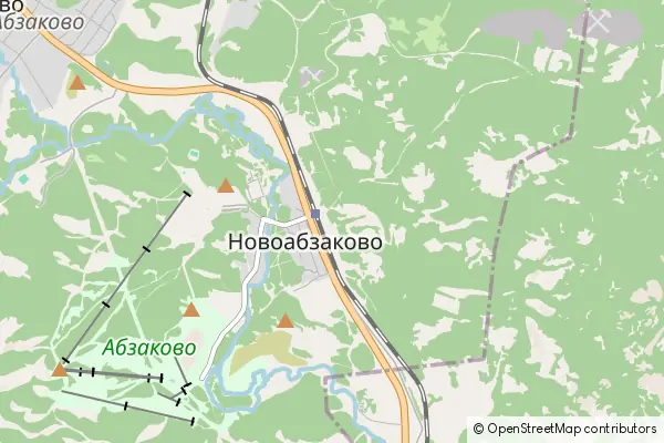 Mapa Novoabzakovo