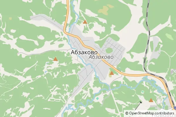 Mapa Abzakovo