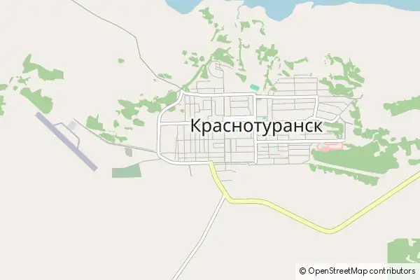 Mapa Krasnoturansk