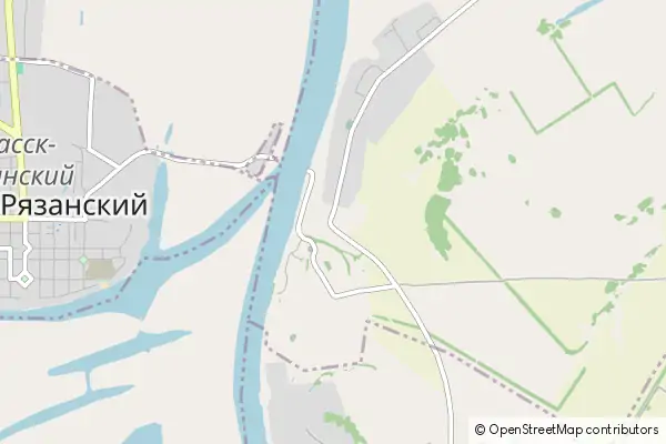 Mapa Staraya Ryazan