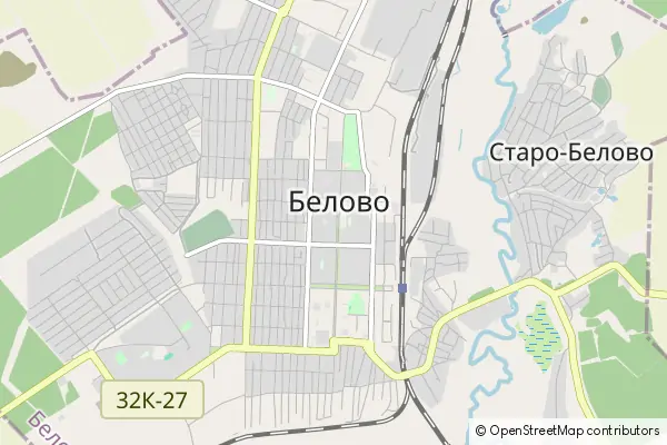 Mapa Biełowo