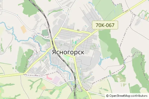 Mapa Jasnogorsk