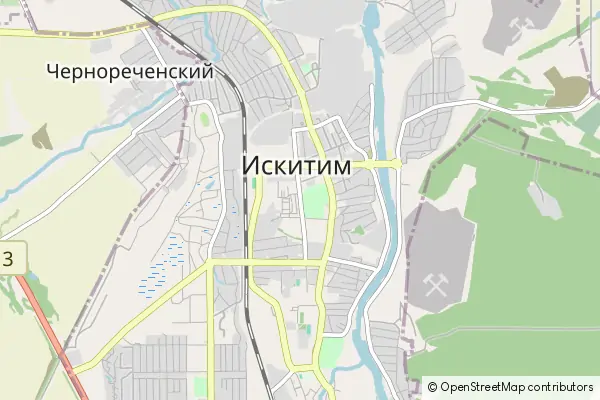 Mapa Iskitim