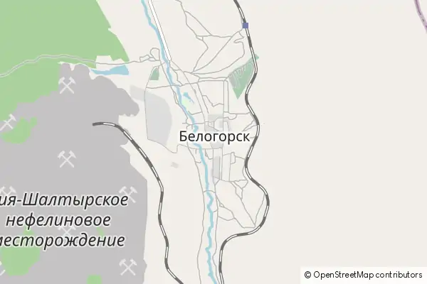 Mapa Belogorsk