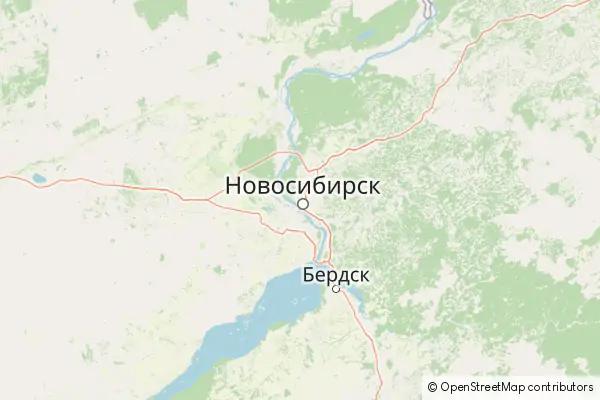 Mapa Nowosybirsk