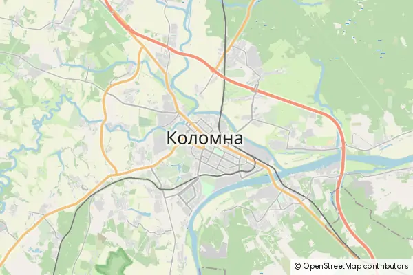 Mapa Kołomna