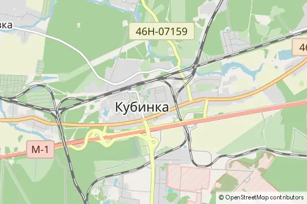 Mapa Kubinka