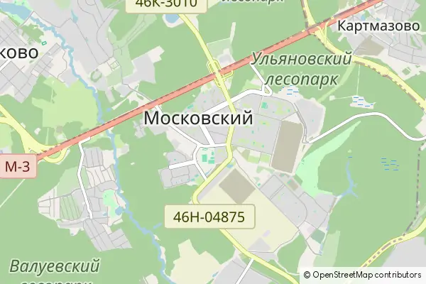 Mapa Moskowskij