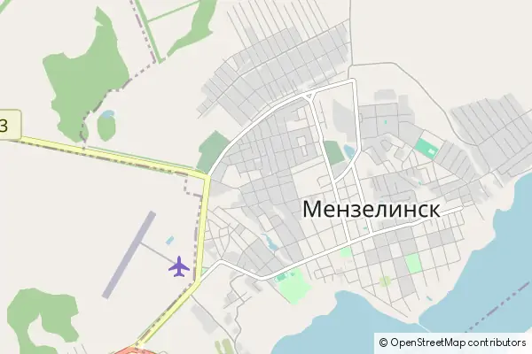 Mapa Mienzielinsk