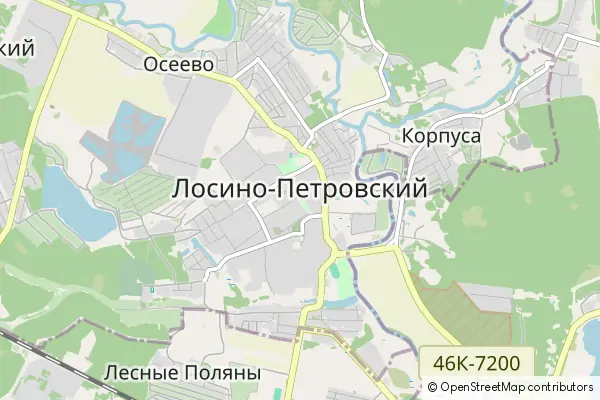 Mapa Losino-Petrovsky