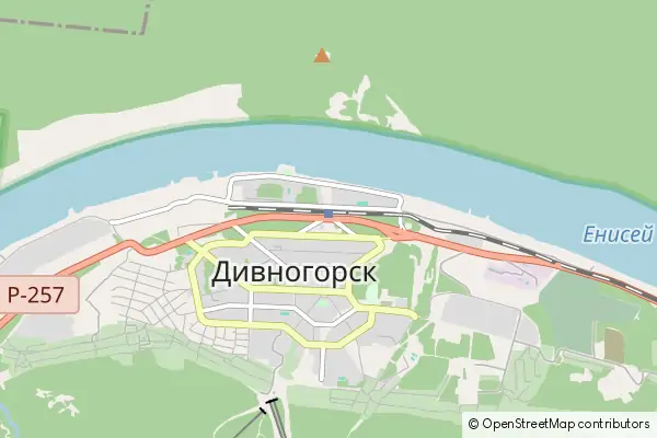 Mapa Diwnogorsk